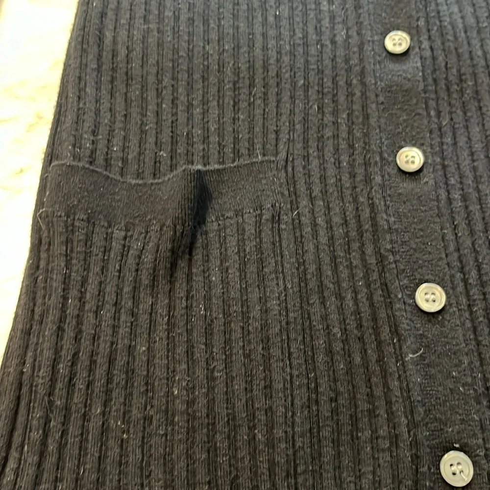 J. Crew Ribbed V Neck Cardigan Sweater Dress Medium